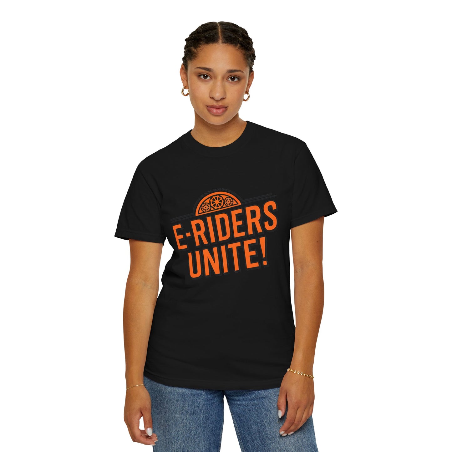 E-Riders Unite - Unisex Garment-Dyed T-shirt for E-Bike Riders