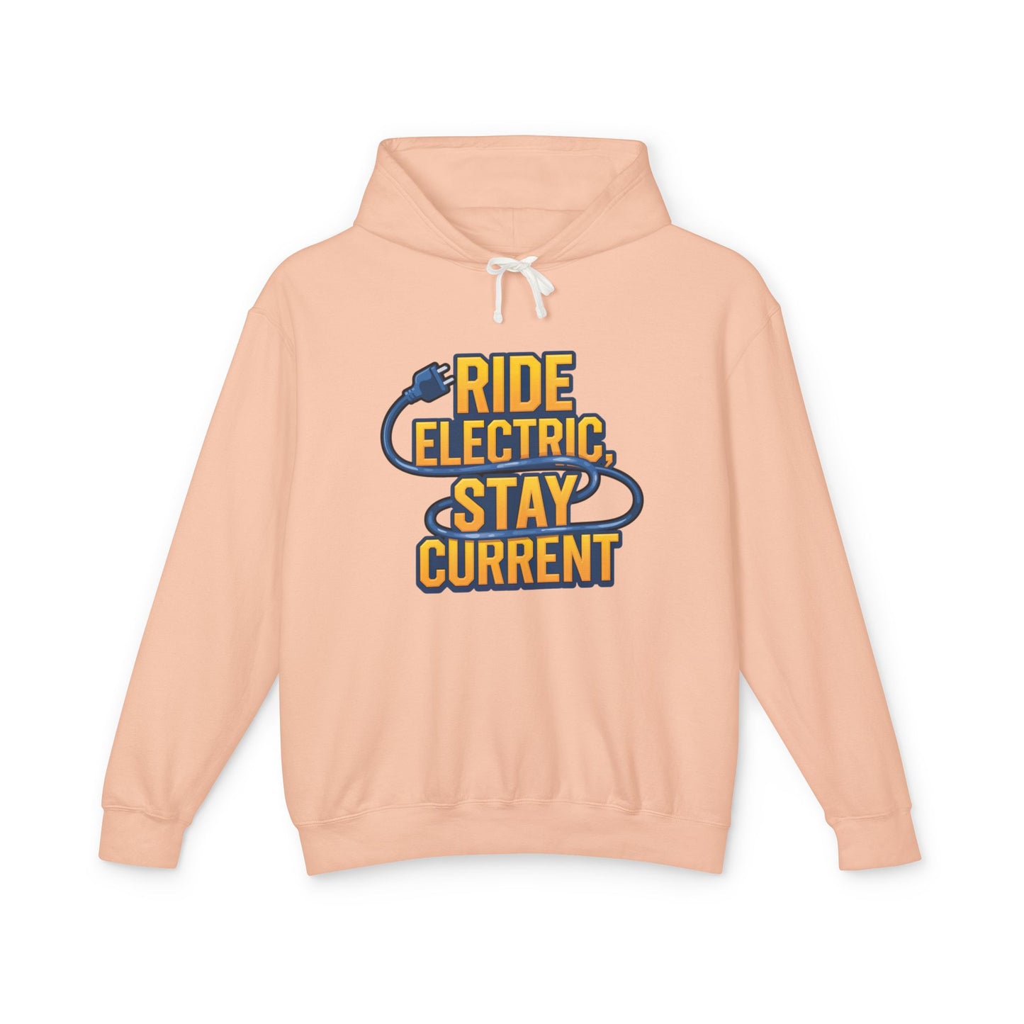 Ride Electric Stay Current Unisex Lightweight Hooded Sweatshirt