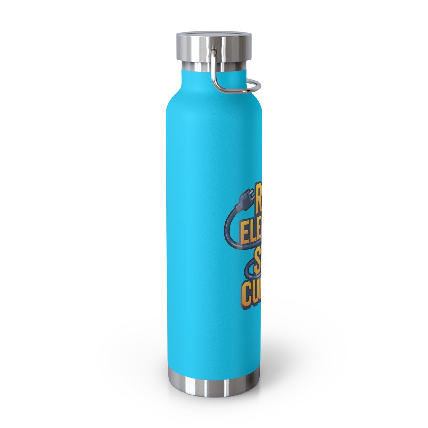 E-Biker's Water Bottle - Ride Electric Stay Current - Copper Vacuum Insulated, 22oz