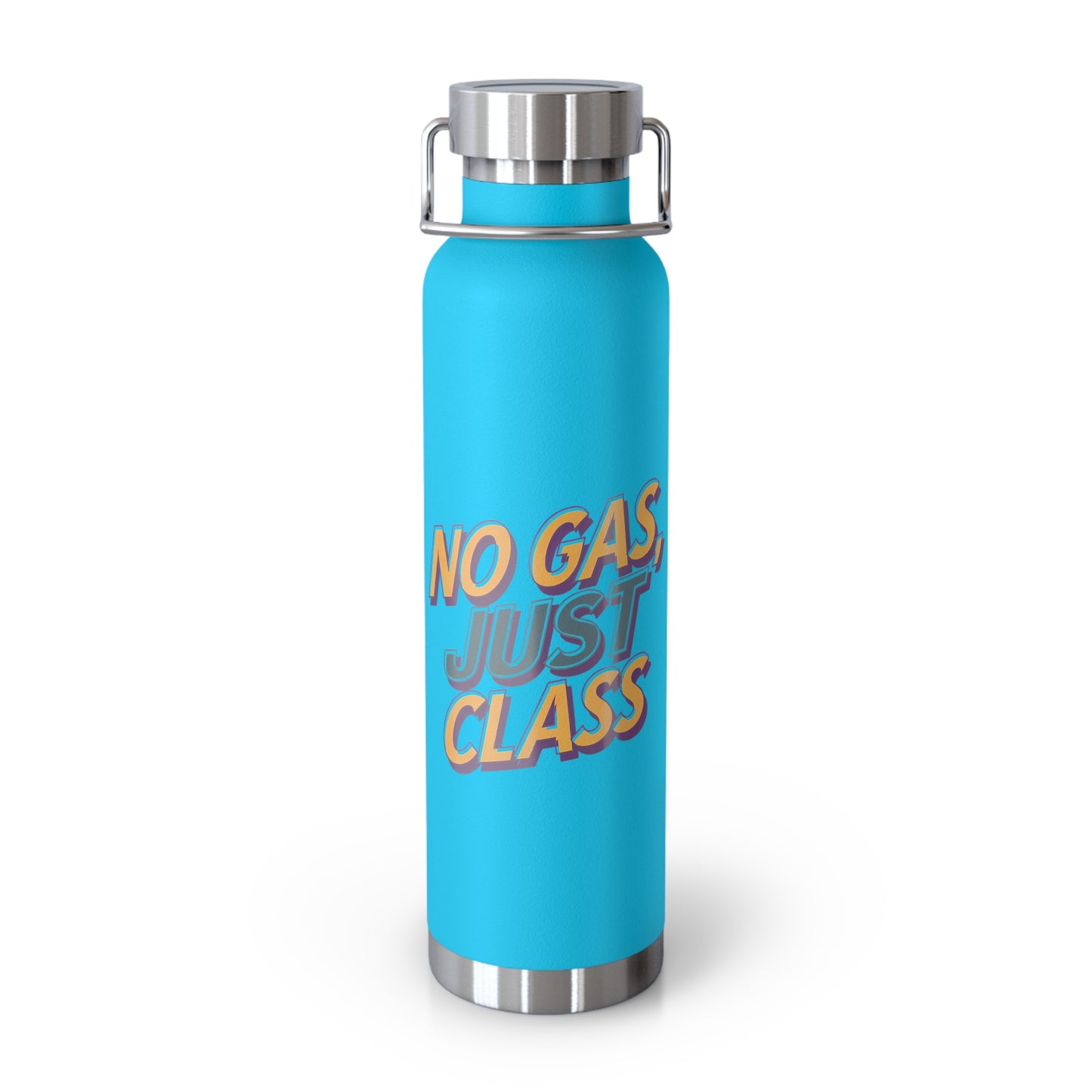 Copper Vacuum Water Bottle - No Class Just Gas - Electric Bike Owner Gift