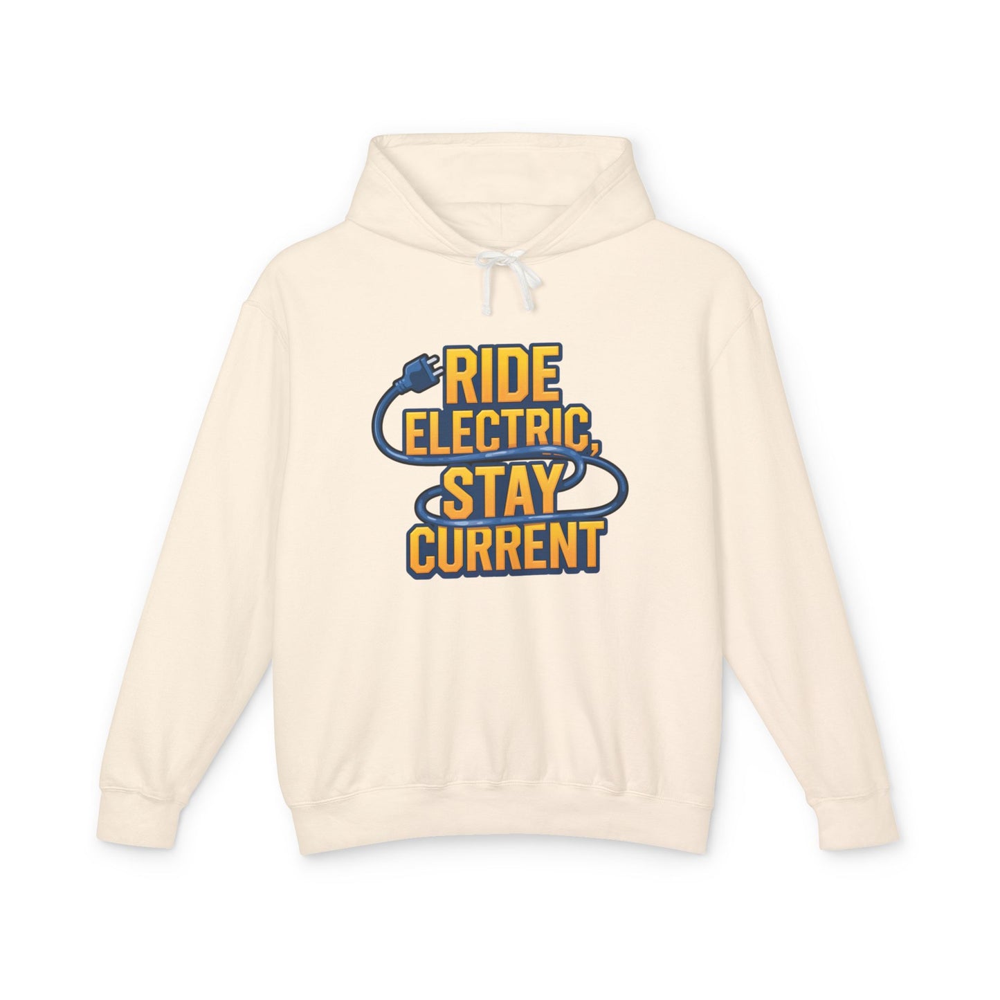 Ride Electric Stay Current Unisex Lightweight Hooded Sweatshirt