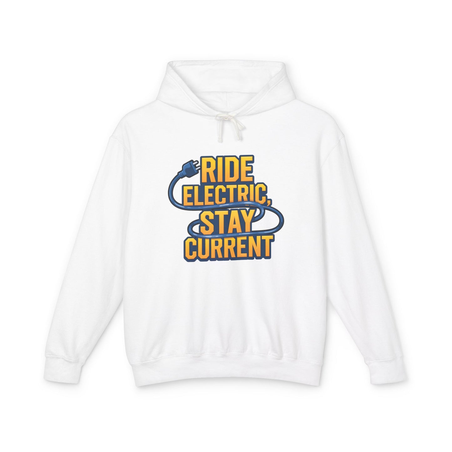 Ride Electric Stay Current Unisex Lightweight Hooded Sweatshirt