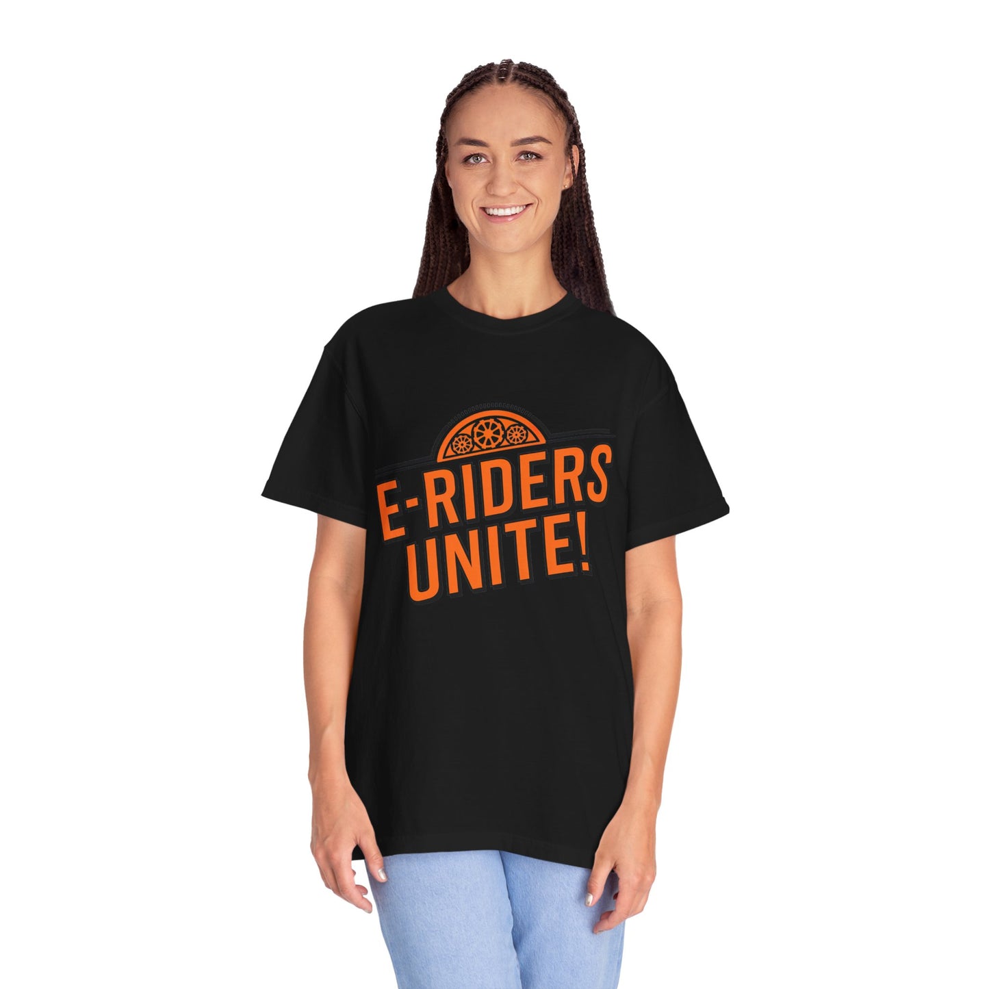 E-Riders Unite - Unisex Garment-Dyed T-shirt for E-Bike Riders