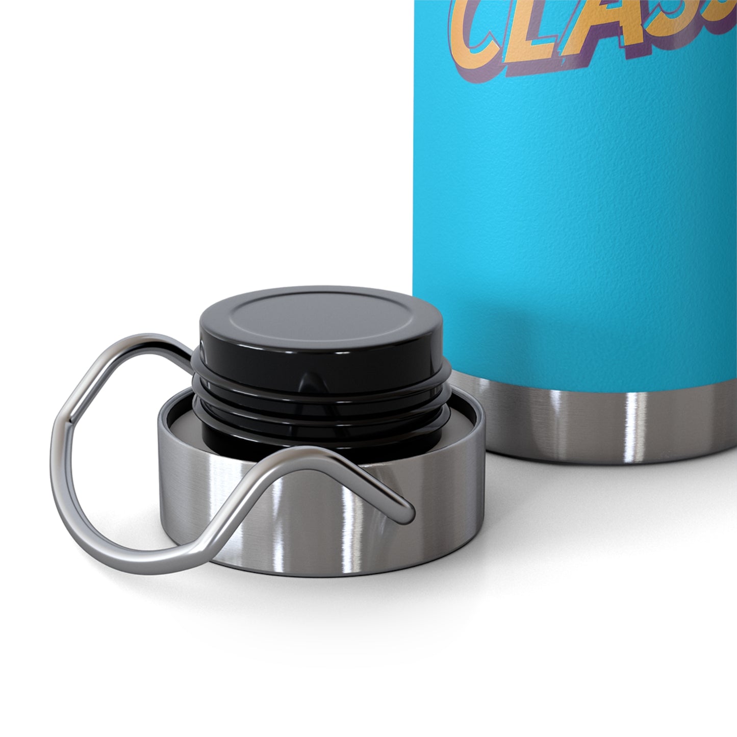 Copper Vacuum Water Bottle - No Class Just Gas - Electric Bike Owner Gift