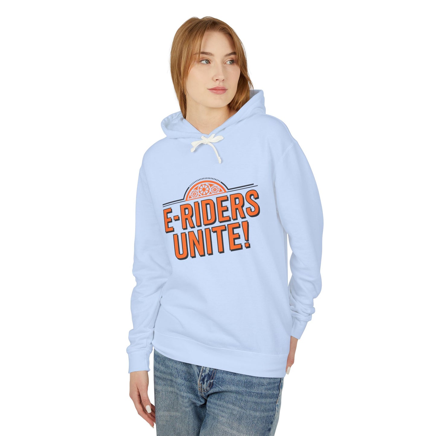 E-Riders Unite Unisex Lightweight Hooded Sweatshirt