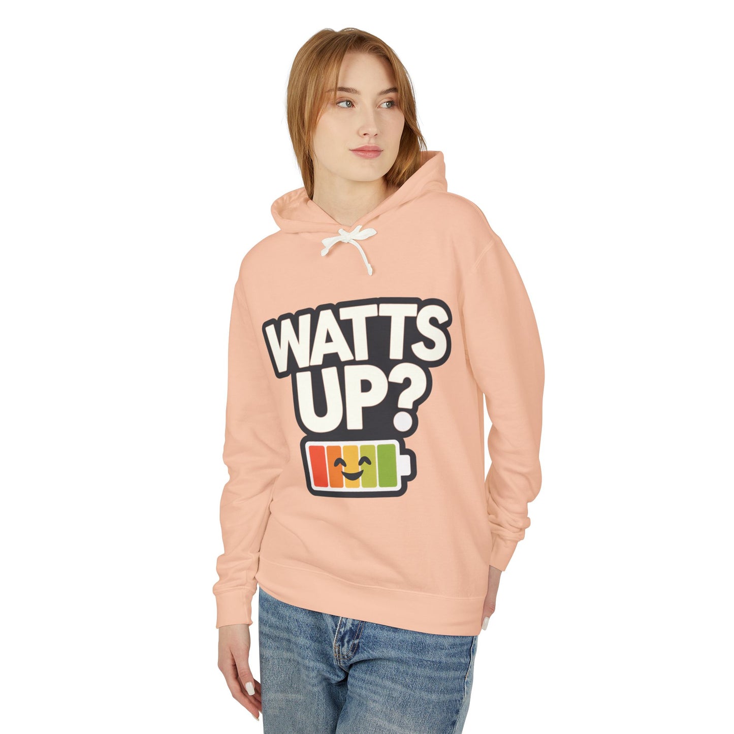 Watt's Up Unisex Lightweight Hooded Sweatshirt