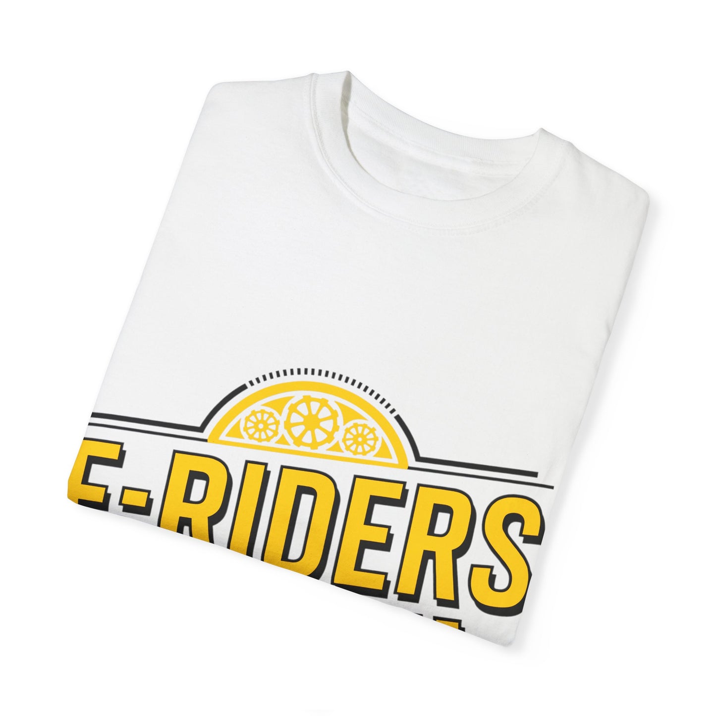 E-Riders Unite White - Unisex Garment-Dyed T-shirt for E-Bike Riders