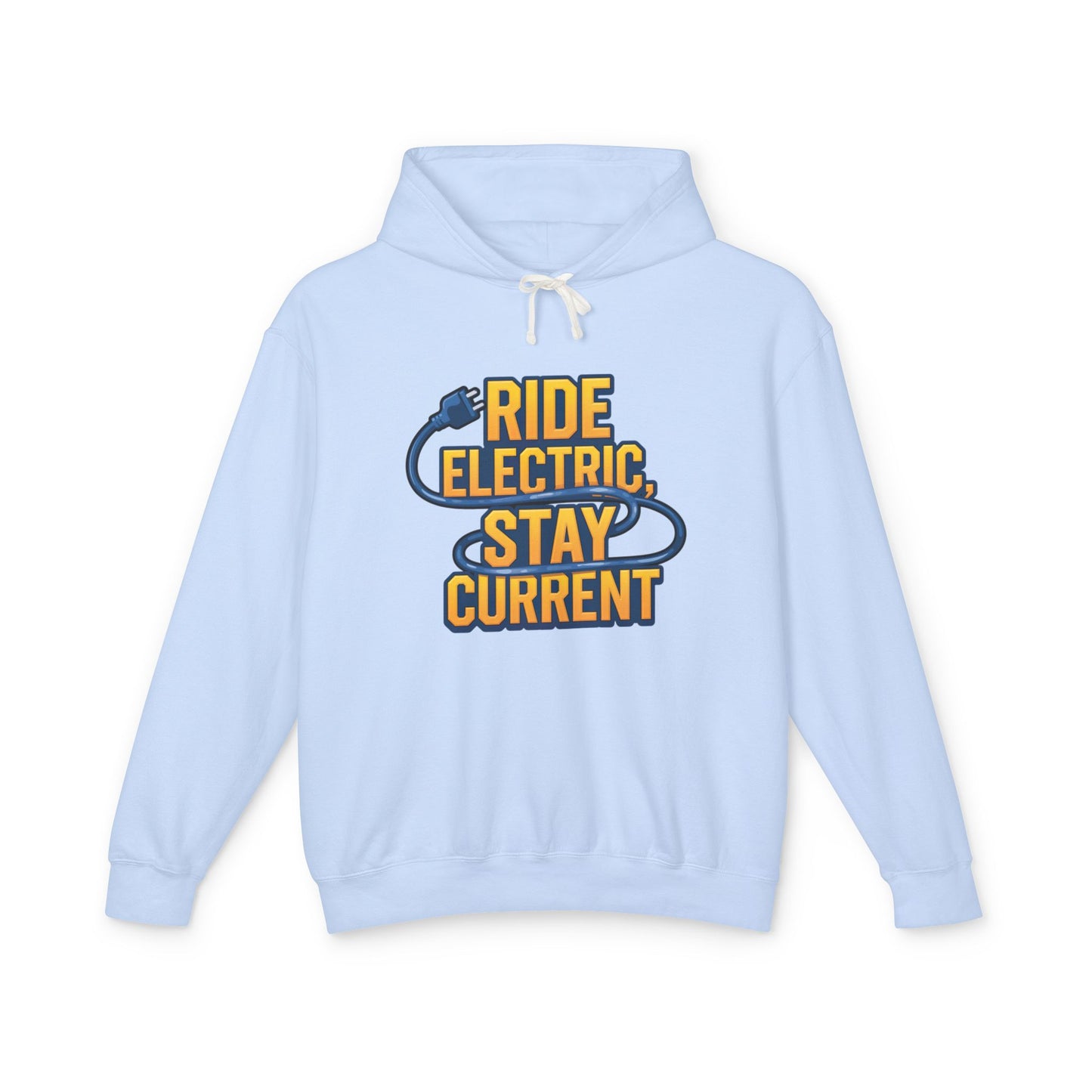 Ride Electric Stay Current Unisex Lightweight Hooded Sweatshirt