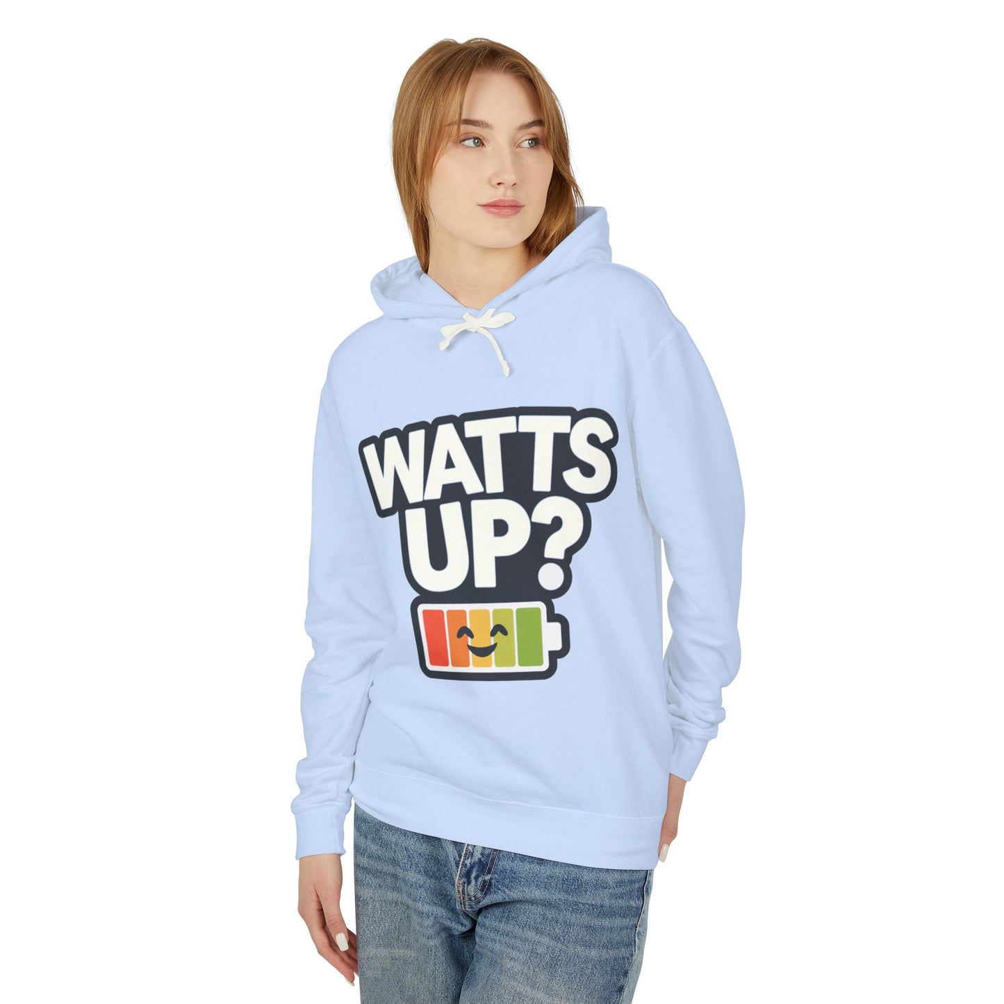 Watt's Up Unisex Lightweight Hooded Sweatshirt