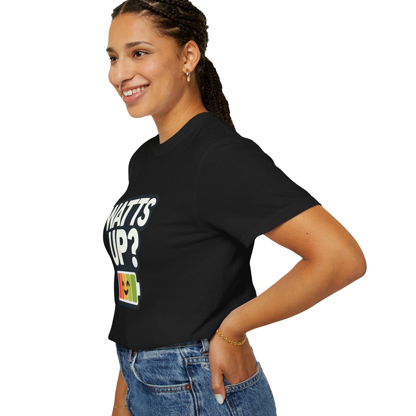 Watts Up - Unisex Garment-Dyed T-shirt for E-Bike Riders