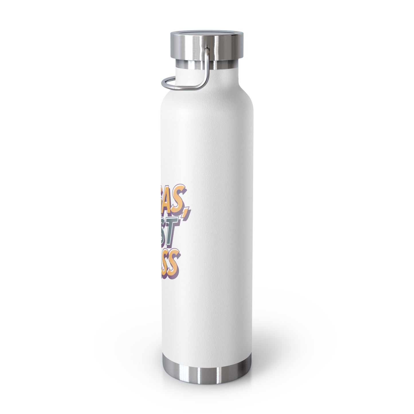 Copper Vacuum Water Bottle - No Class Just Gas - Electric Bike Owner Gift