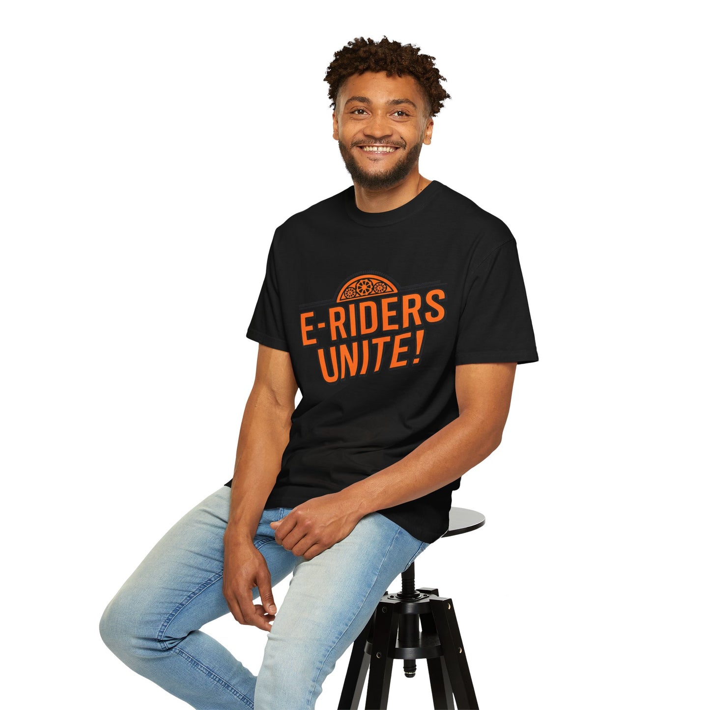 E-Riders Unite - Unisex Garment-Dyed T-shirt for E-Bike Riders