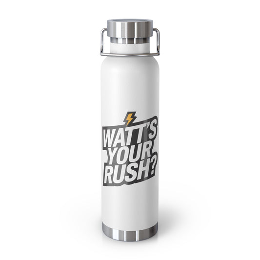 Water Bottle For E-Bike Riders - Watt's Your Rush - Electric Bike Owner Gift