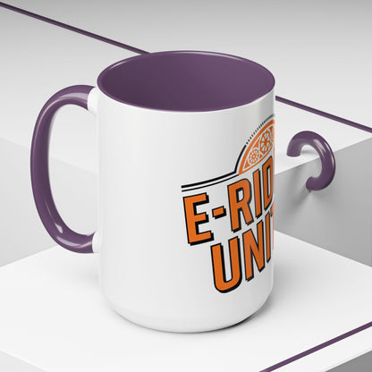 Mug - E-Riders Unite Coffee Mug (11, 15oz) - Great Gift for E-Bike Riders