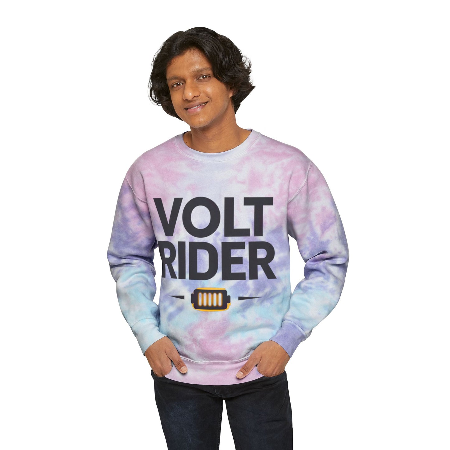 Volt Rider Unisex Tie-Dye Sweatshirt For E-Bike Riders