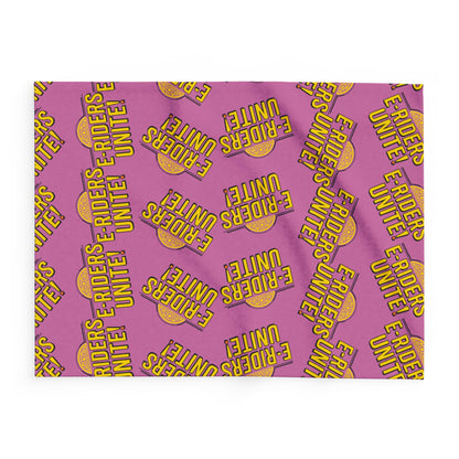 E-Riders Unite Pink Arctic Fleece Blanket