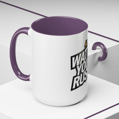 Coffee Mug - 'Watt's Your Rush' for E-Bike Riders and Gifts