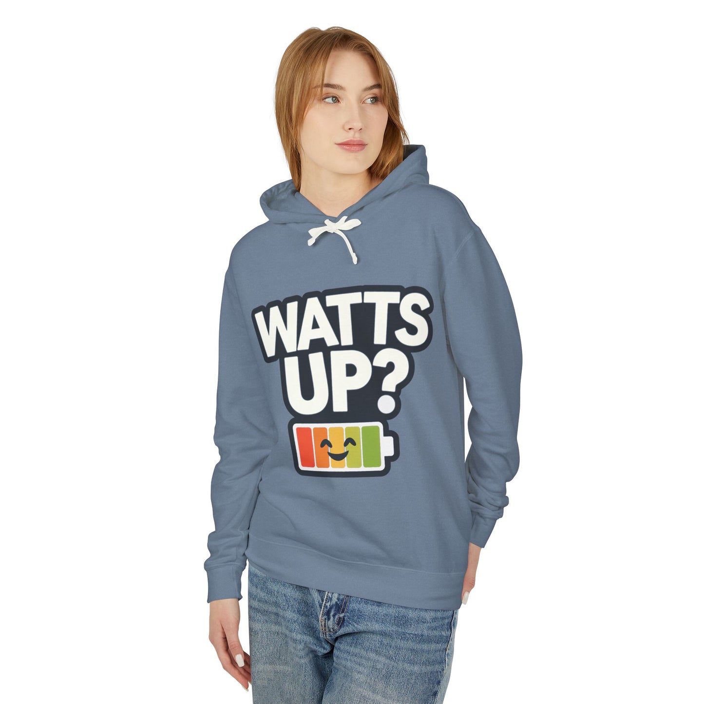 Watt's Up Unisex Lightweight Hooded Sweatshirt