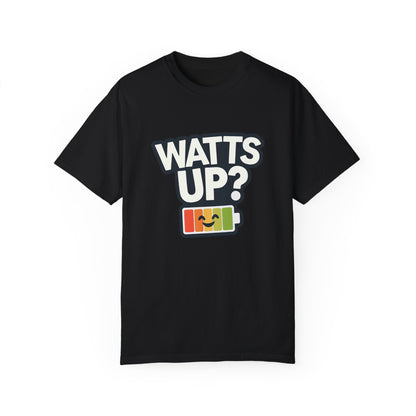 Watts Up - Unisex Garment-Dyed T-shirt for E-Bike Riders
