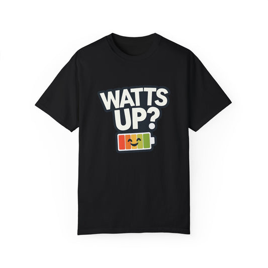 Watts Up - Unisex Garment-Dyed T-shirt for E-Bike Riders