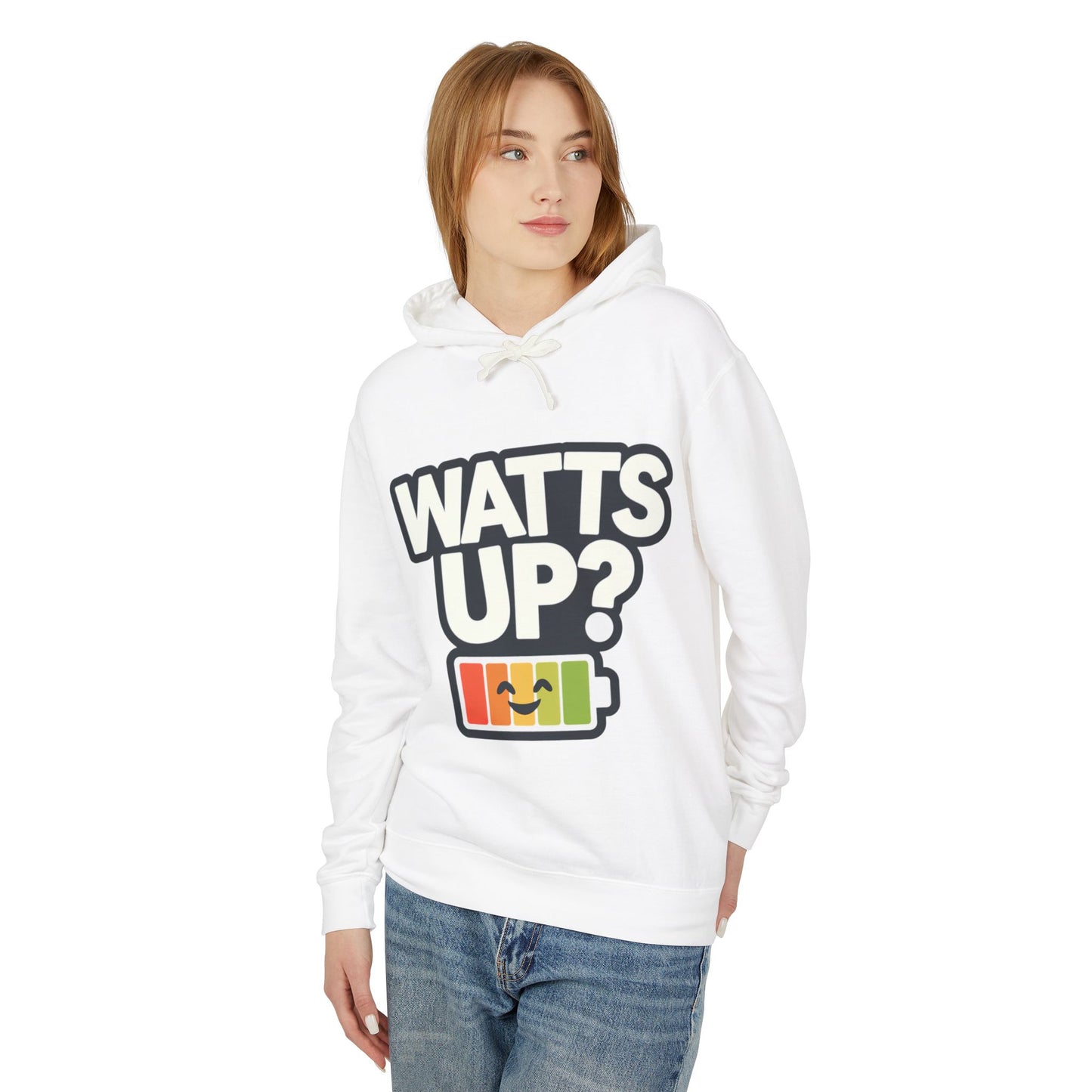 Watt's Up Unisex Lightweight Hooded Sweatshirt