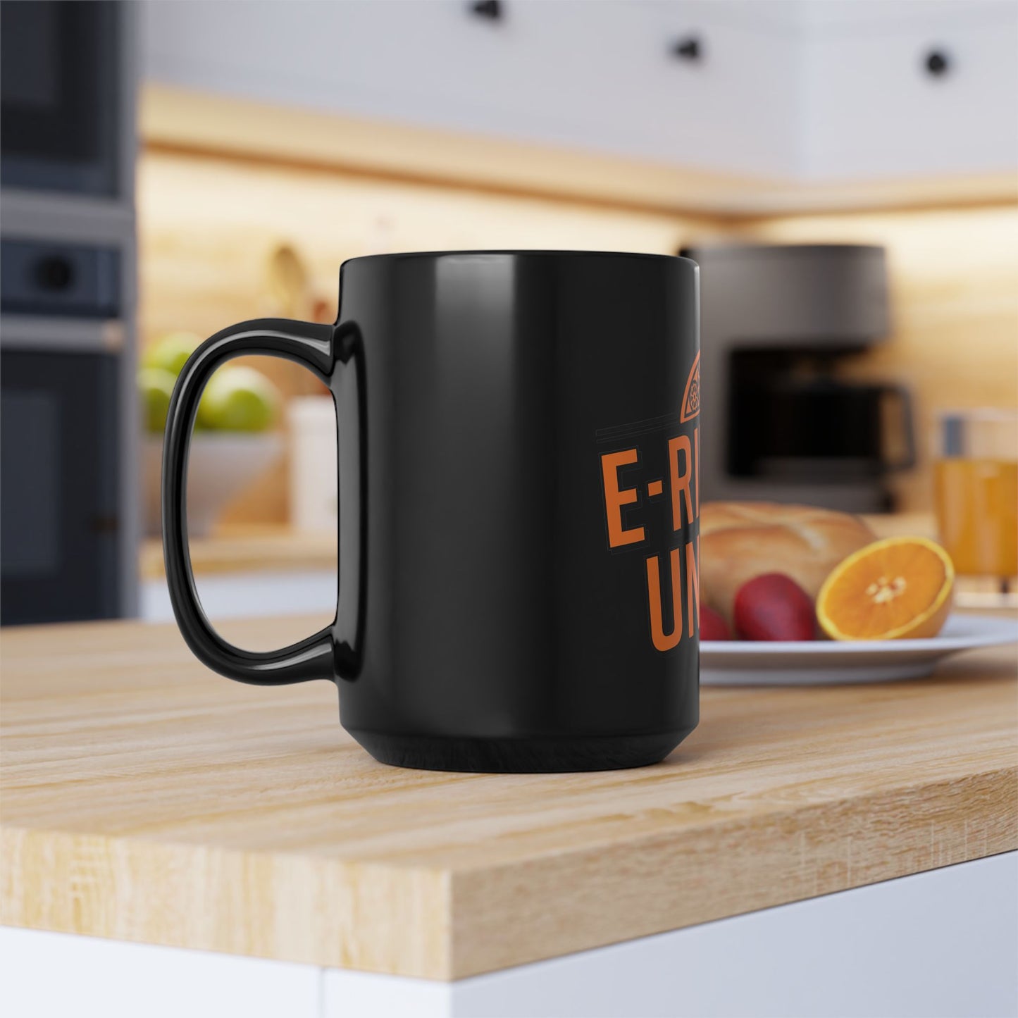 E-Riders Unite - Electric Biking Black Mug, 15oz