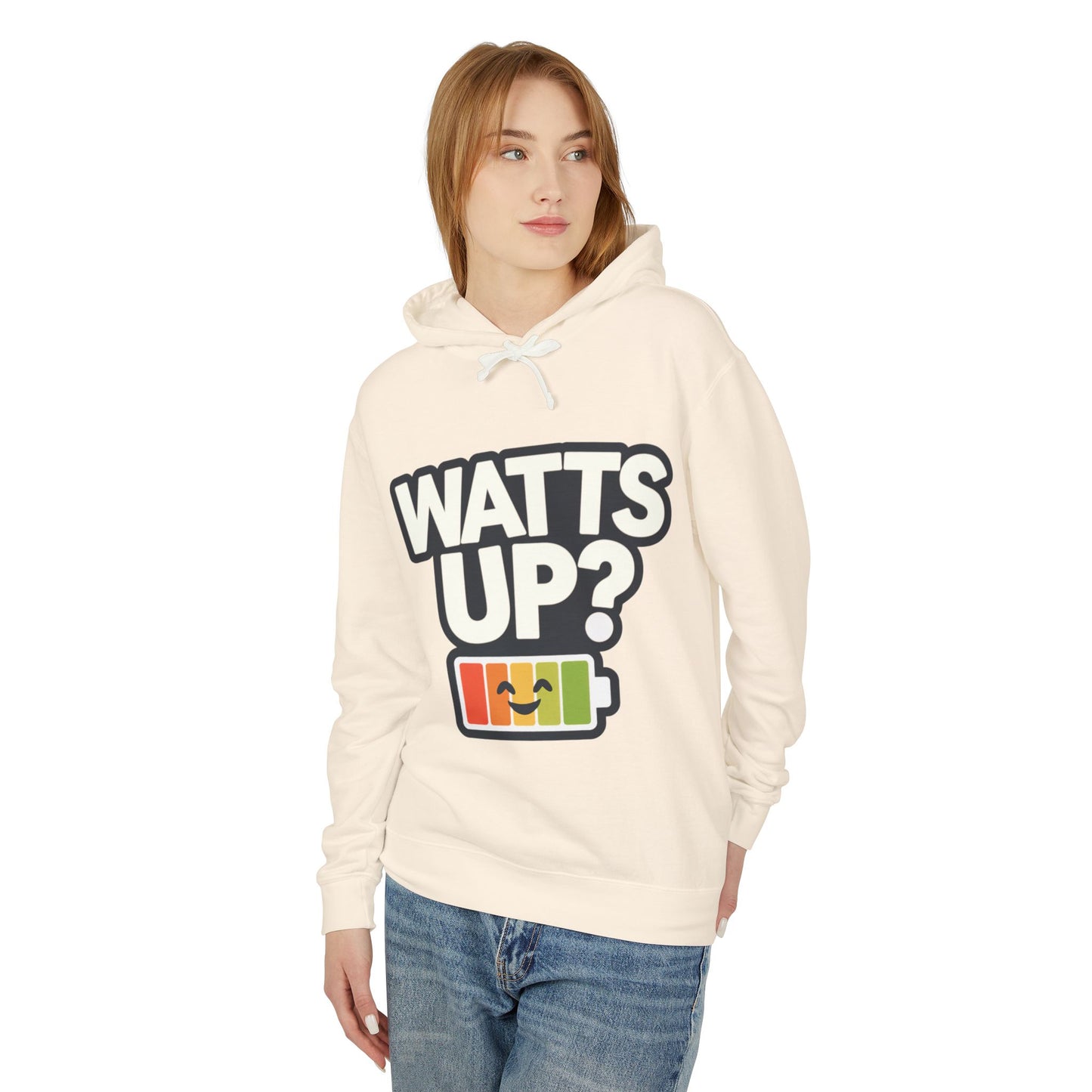 Watt's Up Unisex Lightweight Hooded Sweatshirt