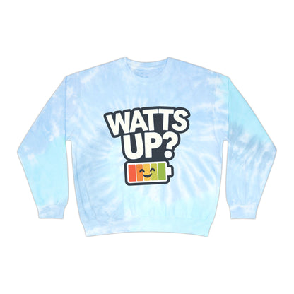 Watt's Up Unisex Tie-Dye Sweatshirt For E-Bike Riders