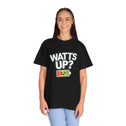 Watts Up - Unisex Garment-Dyed T-shirt for E-Bike Riders