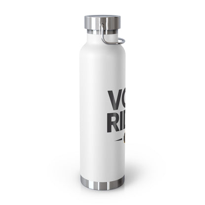 Copper Vacuum Water Bottle - E-Volt Rider - Electric Bike Owner Gift
