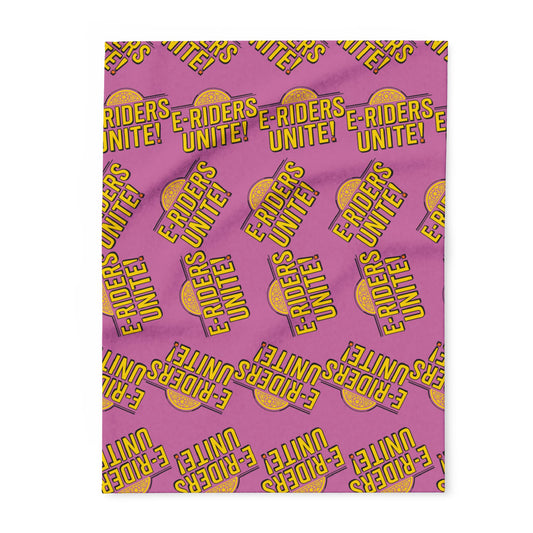 E-Riders Unite Pink Arctic Fleece Blanket
