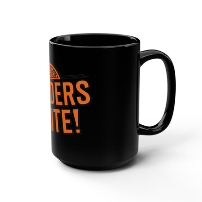 E-Riders Unite - Electric Biking Black Mug, 15oz