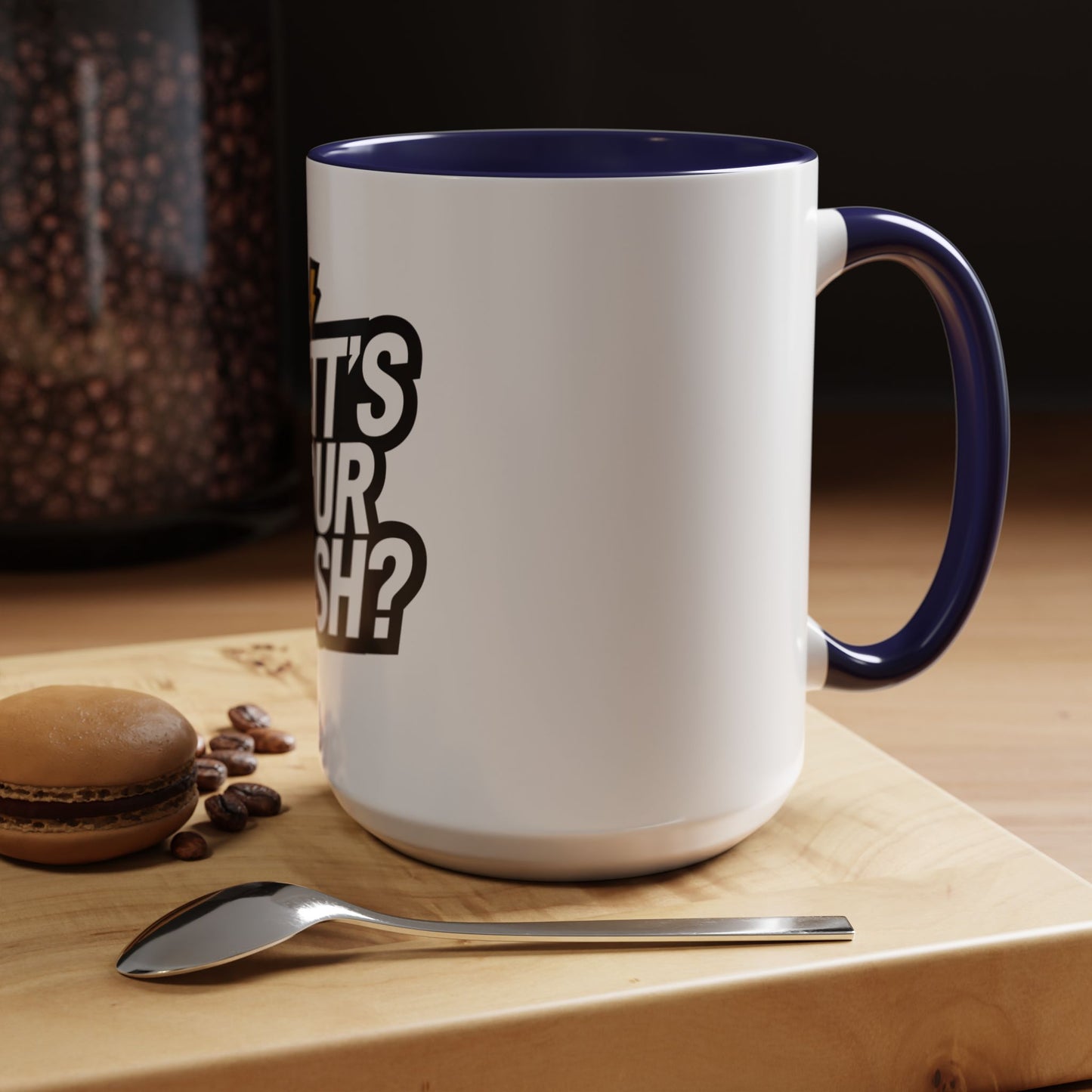 Coffee Mug - 'Watt's Your Rush' for E-Bike Riders and Gifts