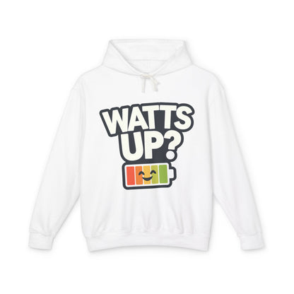 Watt's Up Unisex Lightweight Hooded Sweatshirt