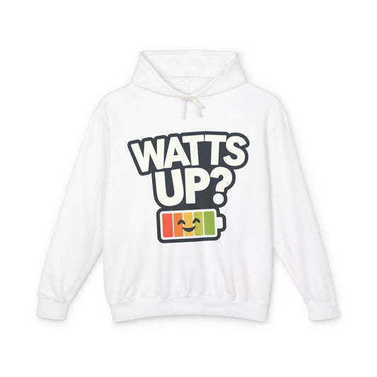 Watt's Up Unisex Lightweight Hooded Sweatshirt