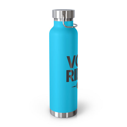 Copper Vacuum Water Bottle - E-Volt Rider - Electric Bike Owner Gift